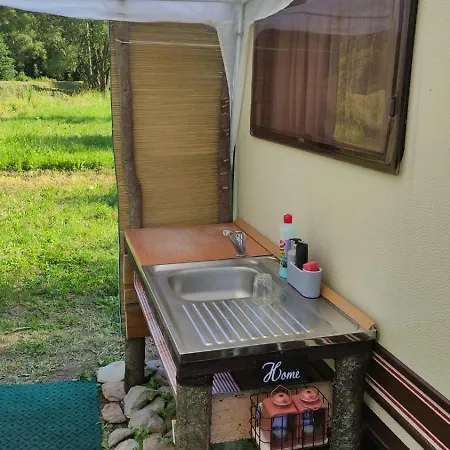 Zážitkový V Karavanu U Slezské Harty Tente de luxe